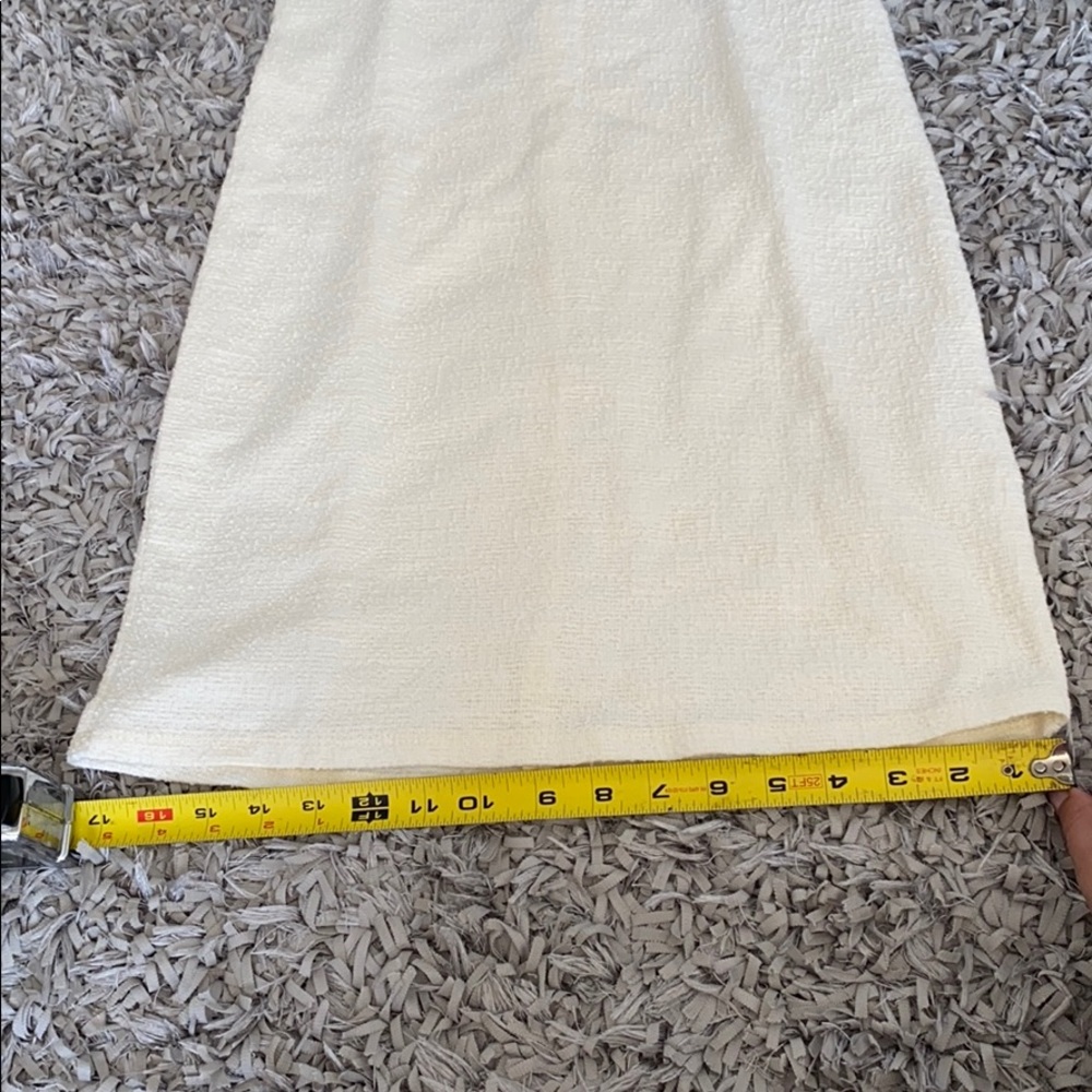 NWOT Zara Small White TEXTURED DRESS WITH VOLUME - Picture 9 of 15